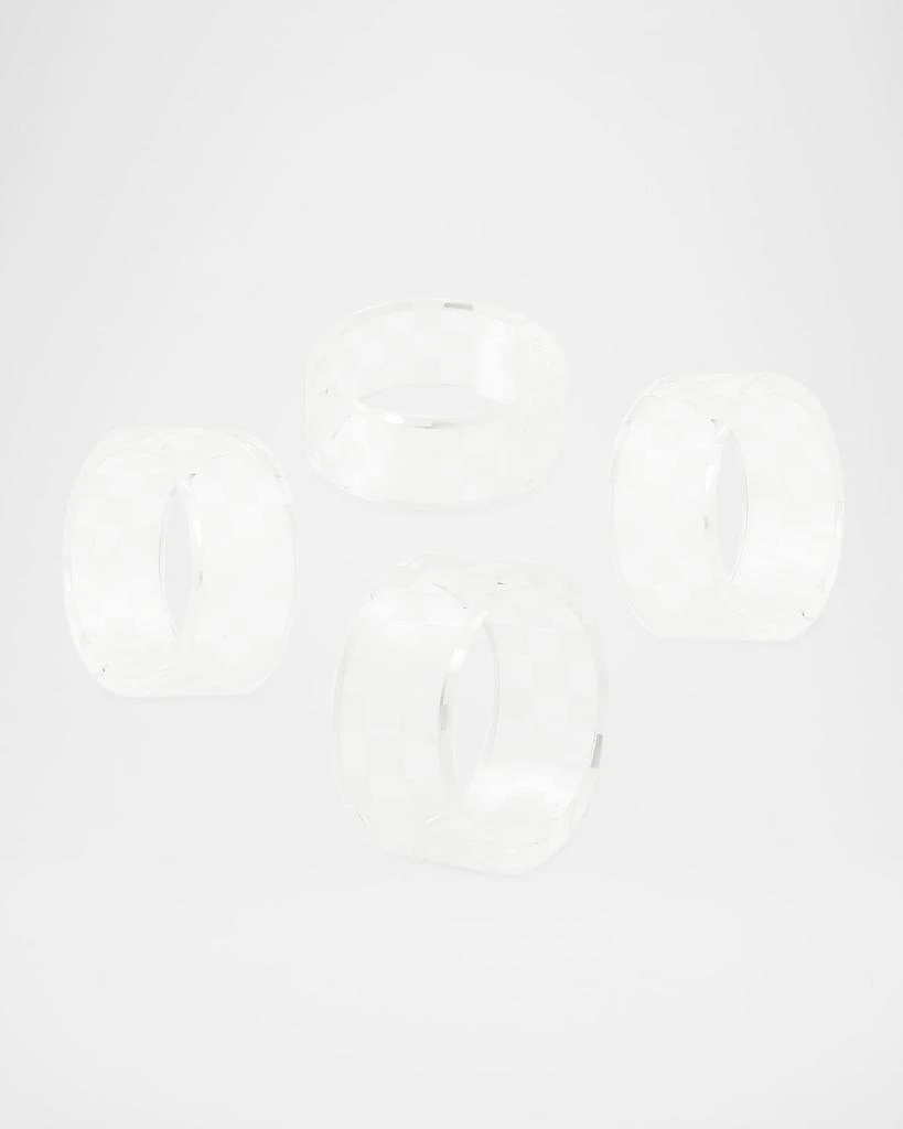 MacKenzie-Childs Clear Check Napkin Ring Set of 4 4