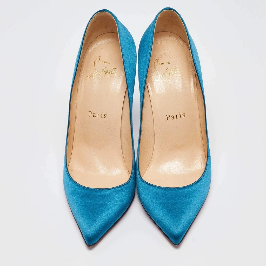 Christian Louboutin Christian Louboutin Blue Satin Pigalle Pumps Size 36.5 3