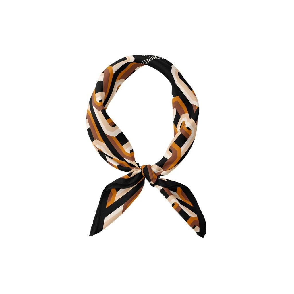 LePARMENTIER Paris Chain Motif Bandana Silk Scarf 3