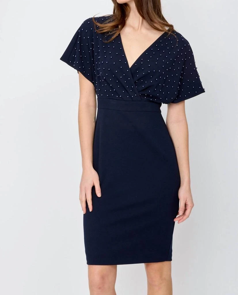 Shop V-Neck Cocktail Dress In Navy on Sale at BeyondStyle  Get 37% Off V-Neck  Cocktail Dress In Navy with Limited-Time Flash Deals, Exclusive Discounts,  and Special Offers. Enjoy Unbeatable Savings on