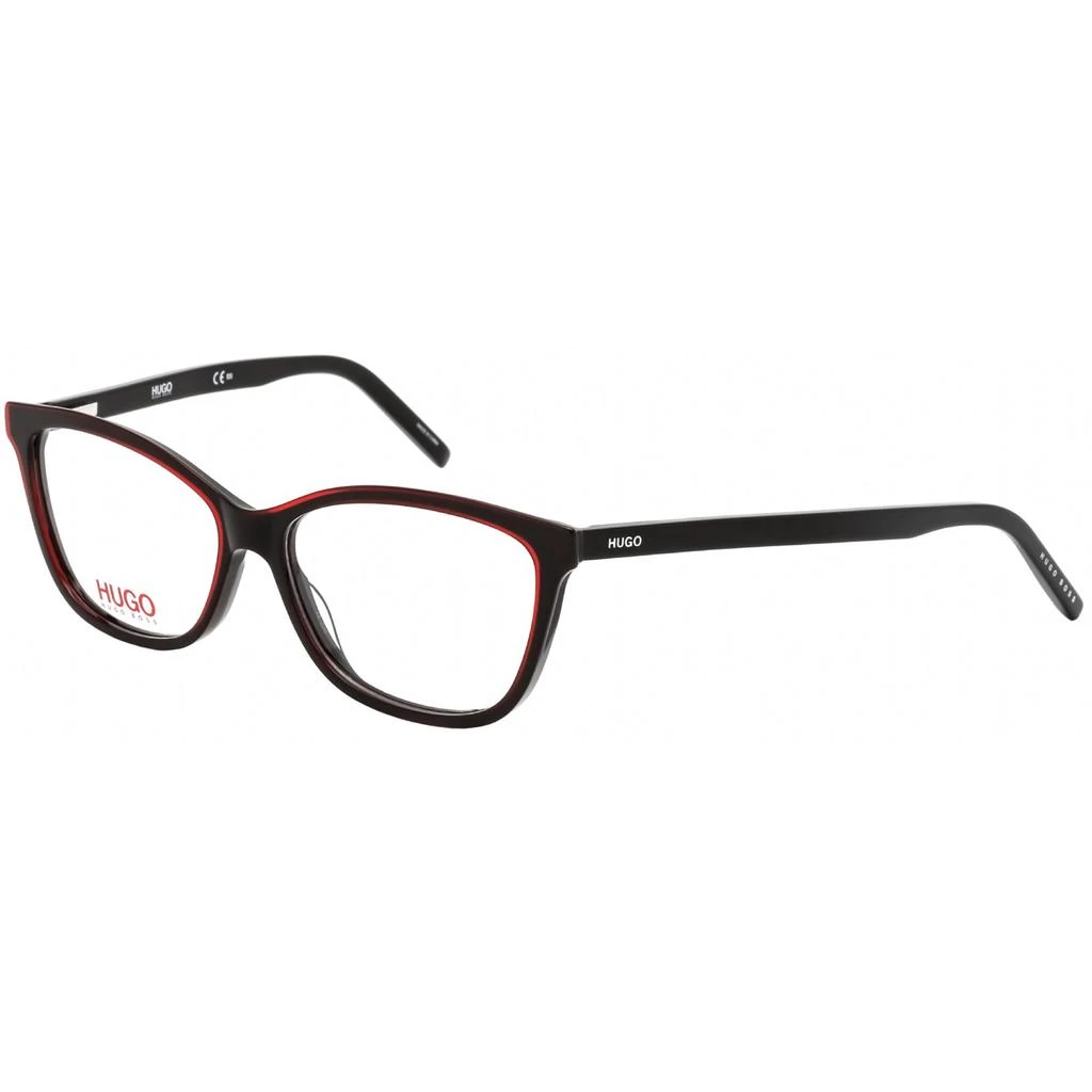 Hugo Hugo Women's Eyeglasses - Clear Lens Square Acetate Full Rim Frame | HG 1053 0OIT 00 1