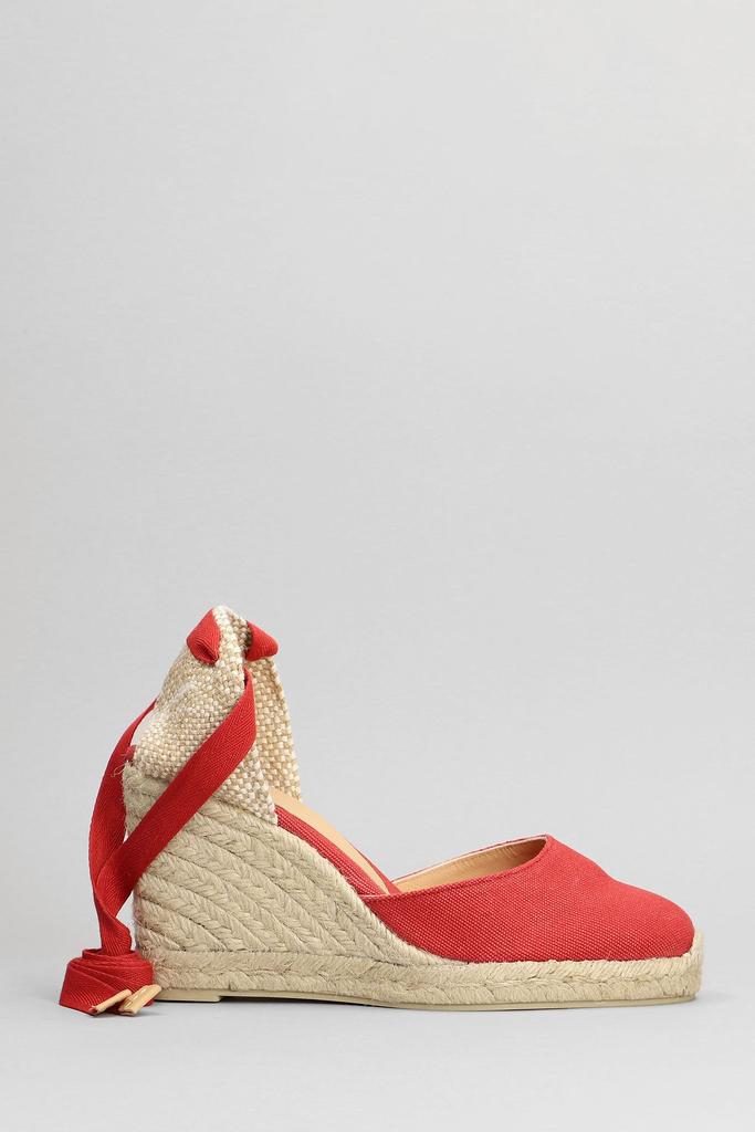 CASTAÑER Castañer Carina 8/007 Papaya-Coloured Espadrilles