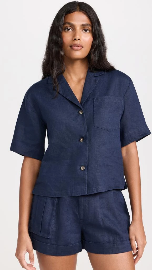 ATM Anthony Thomas Melillo Heavyweight Linen Camp Shirt 6