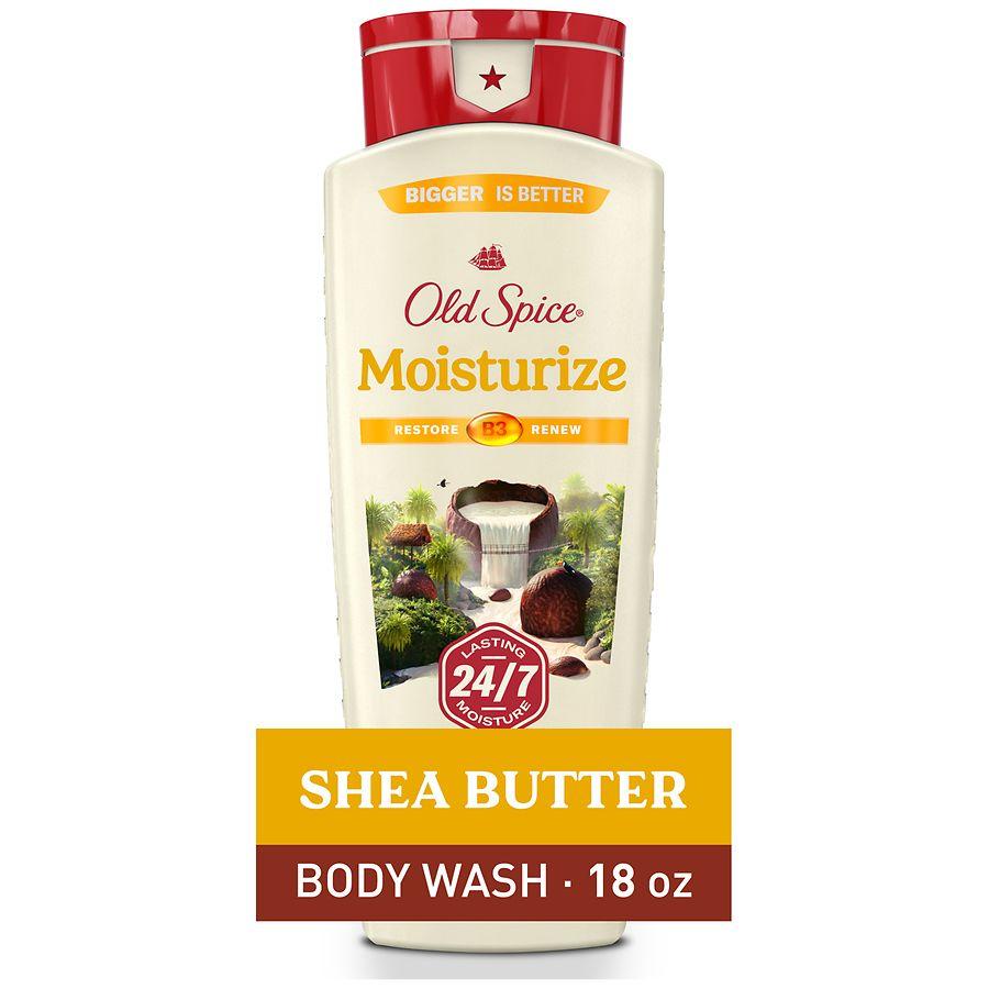 Old Spice Mens Body Wash Shea Butter