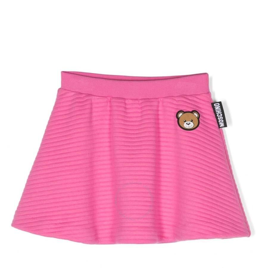 Moschino Ladies Fuchsia Flared Midi Skirt - Dresses & Skirts