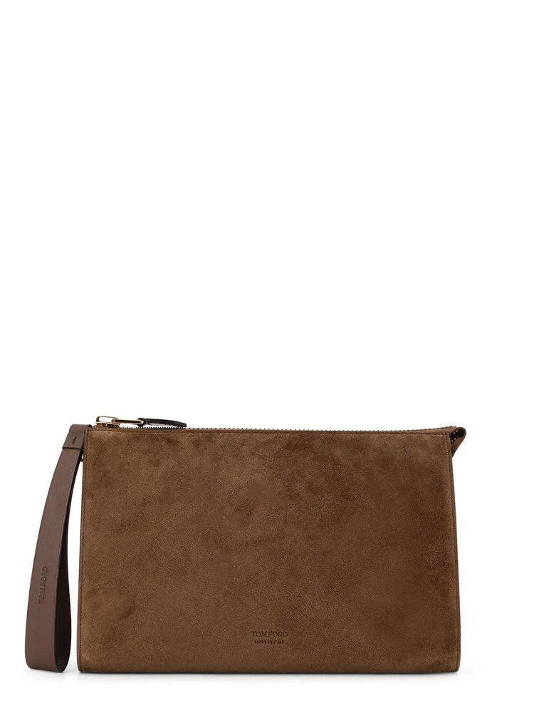 Tom Ford Tom Ford Logo-Detailed Zipped Clutch Bag 1