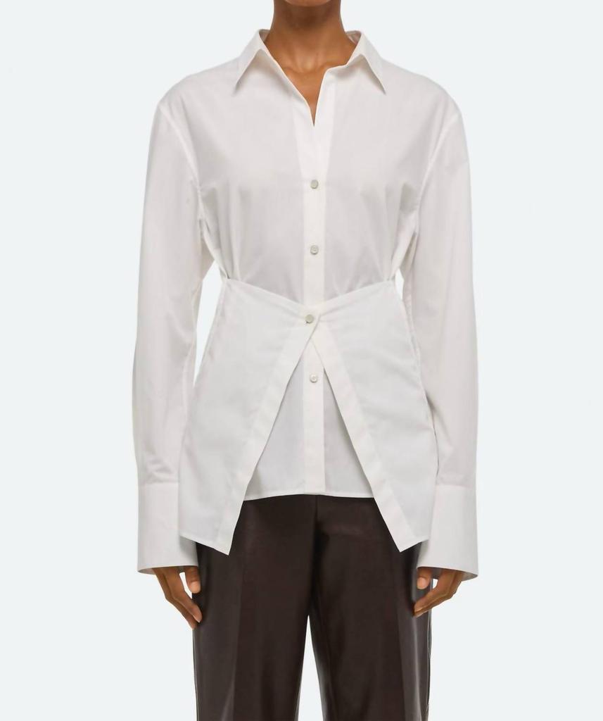 MAISON MARGIELA White Gathered Shirt - Shirts - Compare Prices