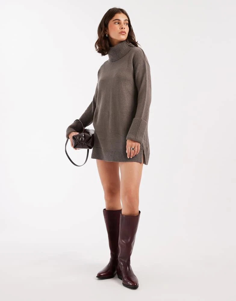 Brave Soul roll neck mini jumper dress in charcoal grey On Sale Now with Up to 10% Off | Discover Exclusive Deals & Savings at BeyondStyle Authentic Brave Soul Home|women Brave Soul roll neck mini jumper dress in charcoal grey On Sale Now with Up to 10% Off | Discover Exclusive Deals & Savings at BeyondStyle Authentic Brave Soul Home|women
