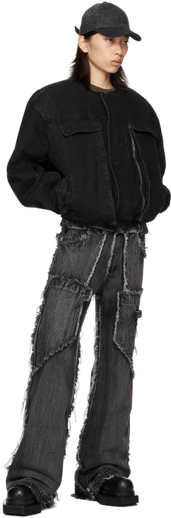 NO/FAITH STUDIOS Gray Flared Jeans 4