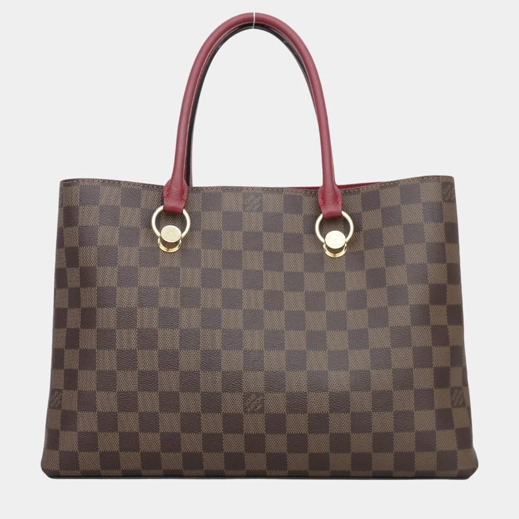 Louis Vuitton Louis Vuitton Red/Brown Canvas Damier Ebene LV Riverside Bag 3