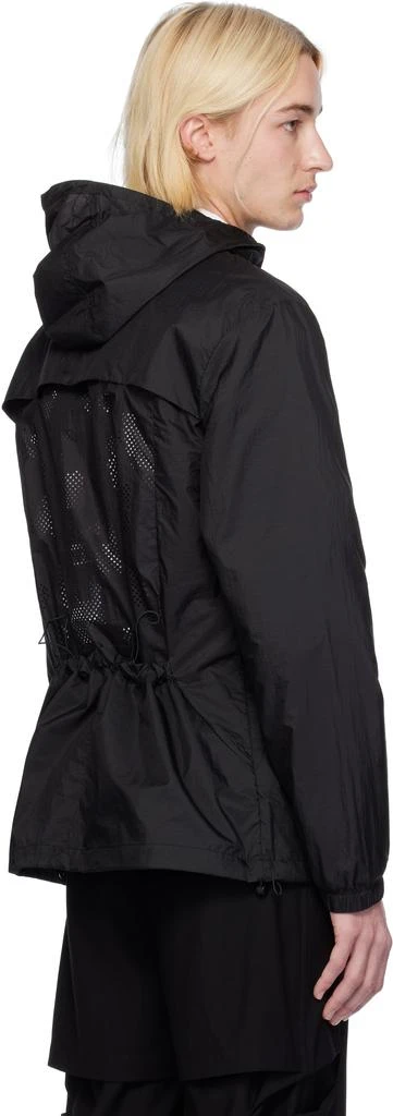 J EONGL I Black Camouflage Lasercut Windbreaker 3