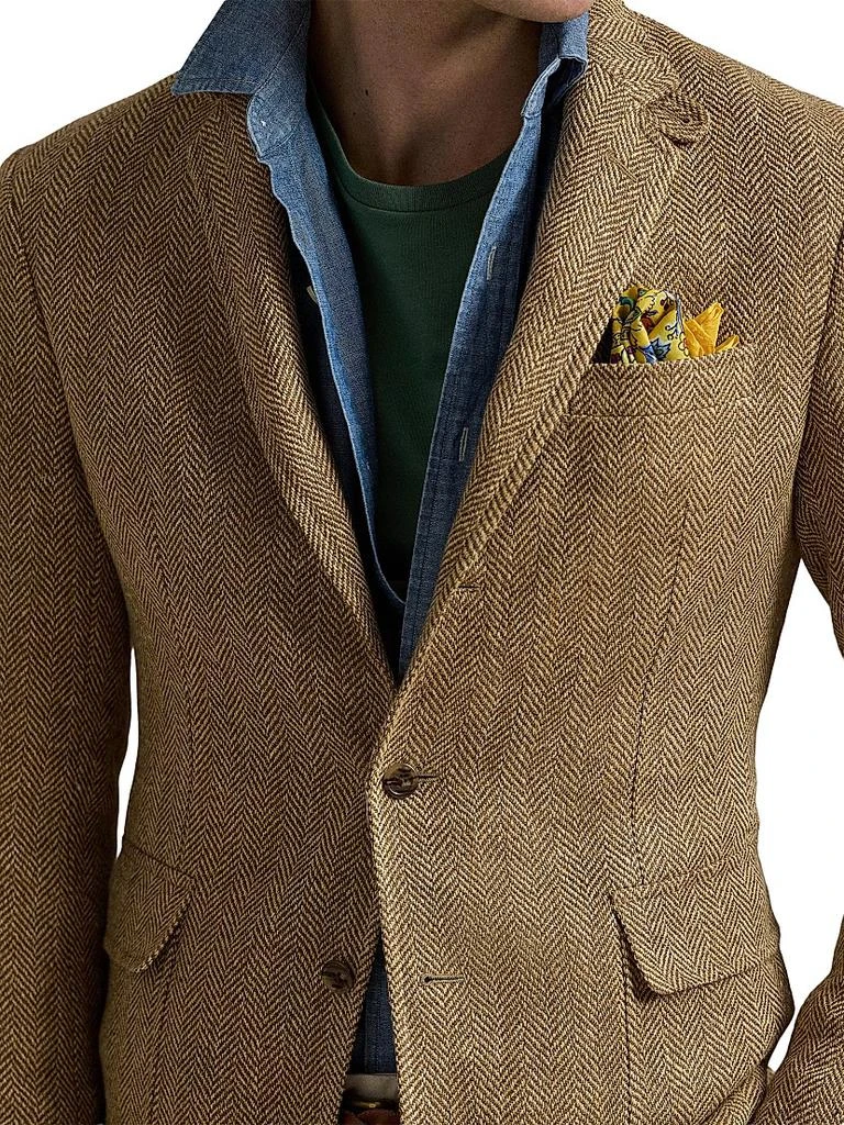 Ralph Lauren Italian Herringbone Tweed Polo Sport Coat 5