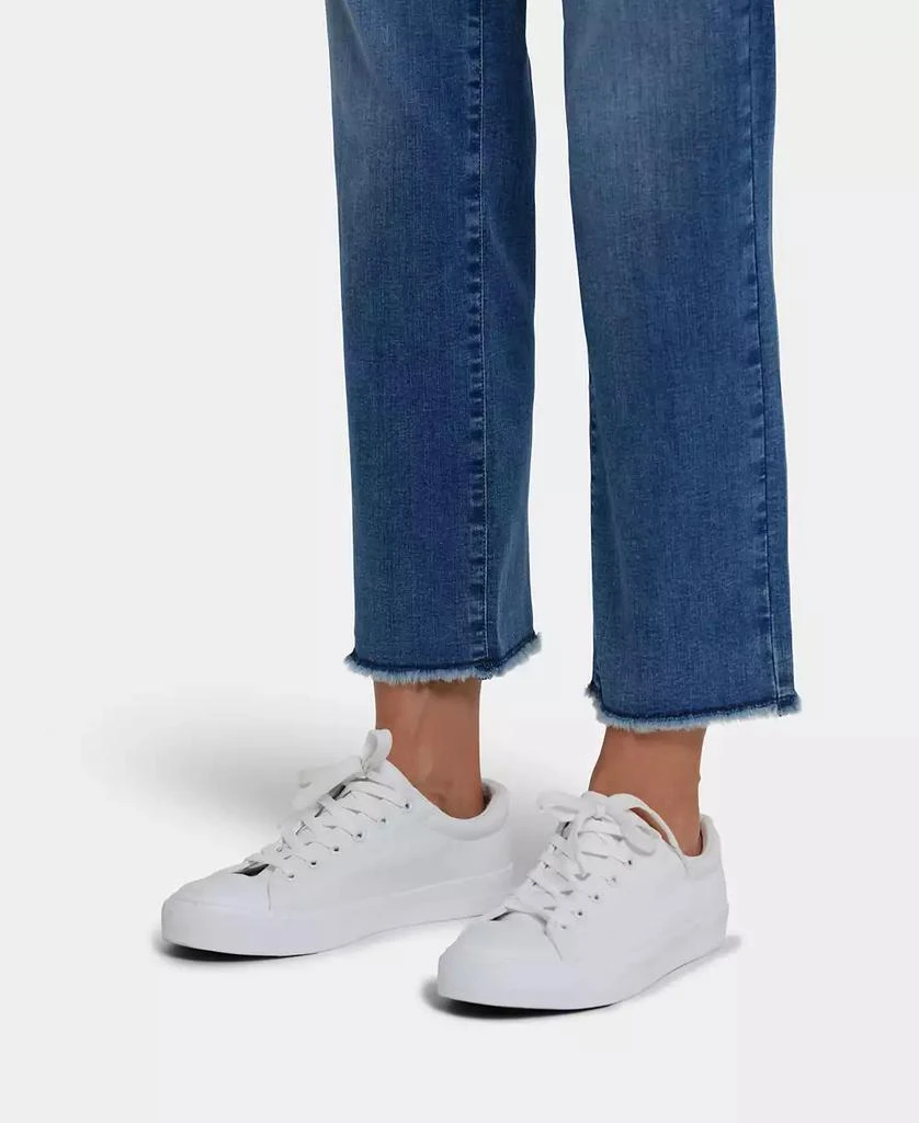NYDJ Women's Marilyn Straight Ankle Frayed Hem Jeans 4