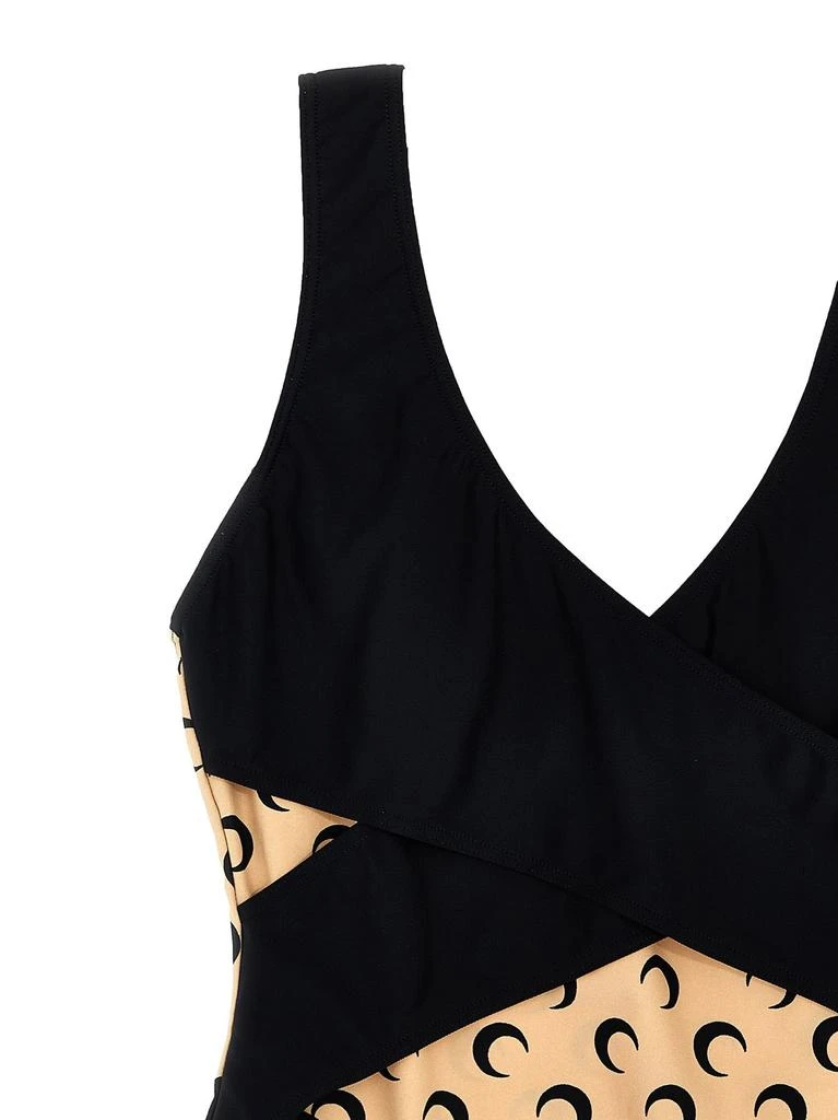 MARINE SERRE Marine Serre V-Neck One-Piece Swimsuit 3