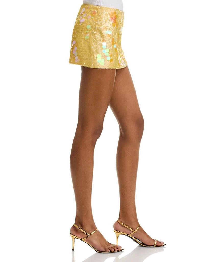 Danielle Guizio Low Rise Paillette Skirt 4