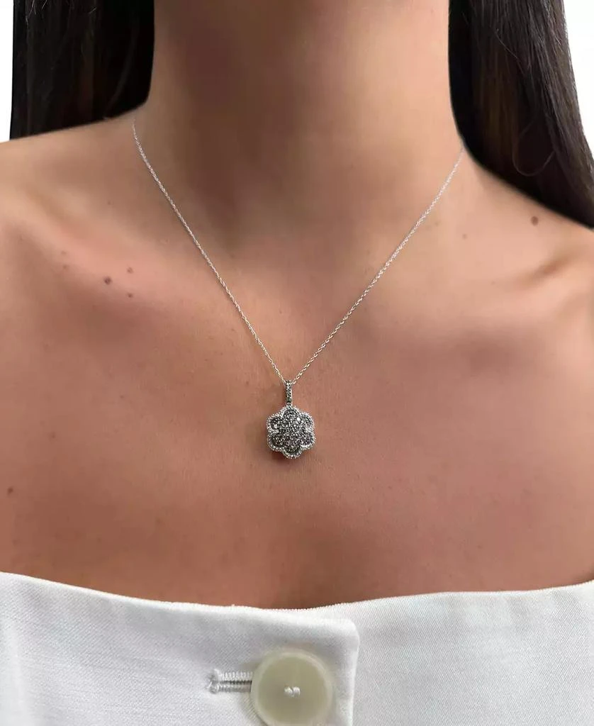 Le Vian Chocolate Diamond (0.79 ct. t.w.) and Vanilla Diamond (0.23 ct. t.w.) Pendant Necklace in 14k Vanilla Gold 4