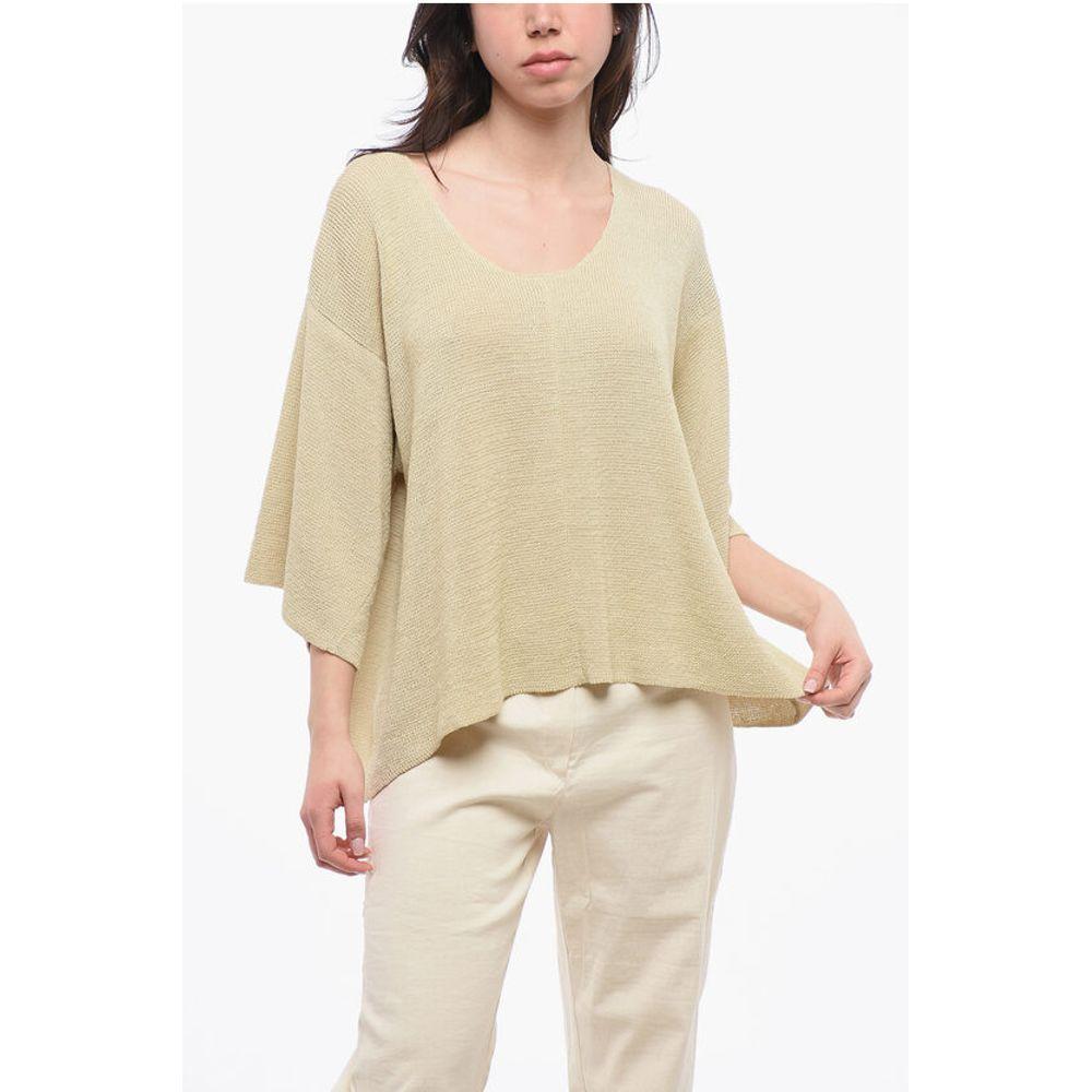 The Row Linen FALEXIS Top with 3/4 Women's Sleeves