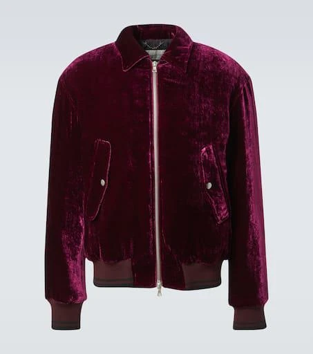 Dries Van Noten Velvet bomber jacket 1