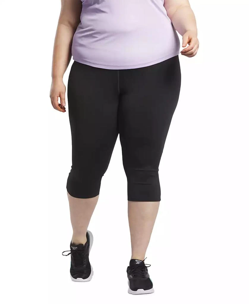 Reebok Plus Size Basic Capri Leggings 1