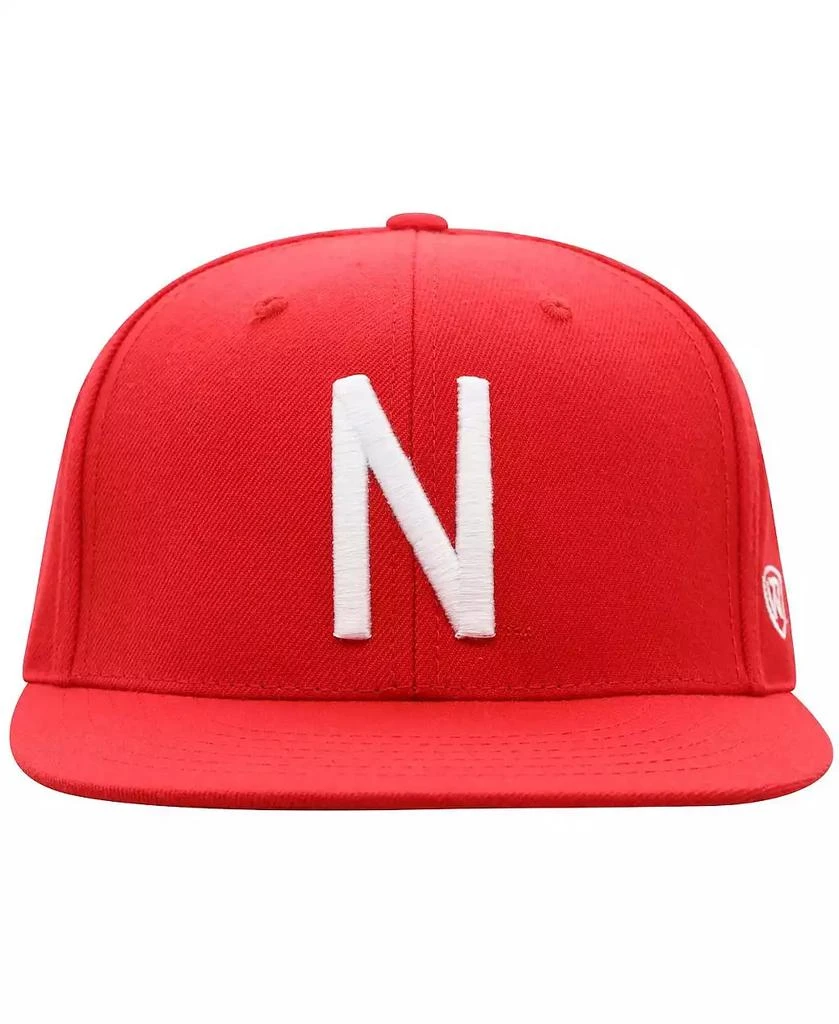 Top of the World Men's Scarlet Nebraska Huskers Team Color Fitted Hat 3