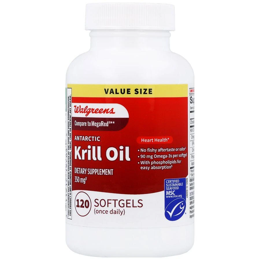 Walgreens Antarctic Krill Oil 350 mg Softgels 1