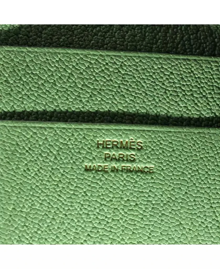 Pre-Owned Hermes Compact Trifold Bearn Wallet Chevre Mysore 9