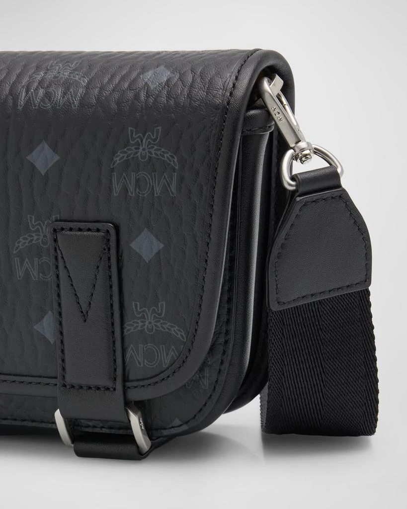 MCM Men's Aren Visetos Monogram Messenger Bag 4