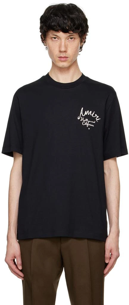 AMIRI Black 'Hollywood' T-shirt 1