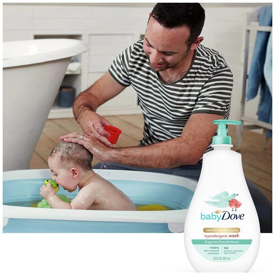Dove Baby Wash Moisture Fragrance Free 9