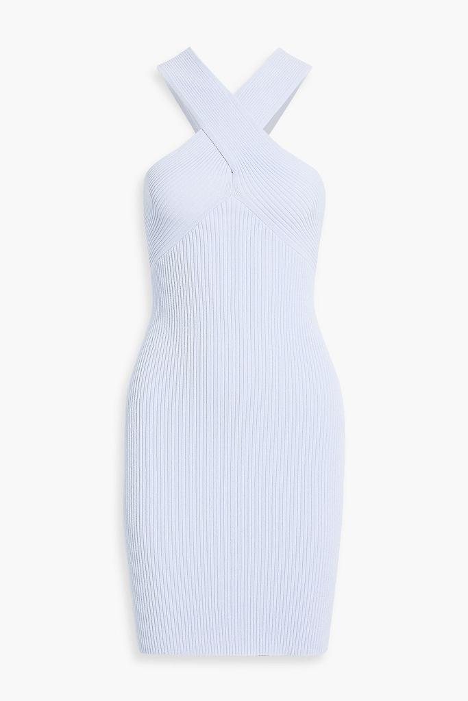 Autumn Cashmere Ribbed-knit mini dress