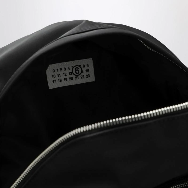 MM6 Numeric black nylon backpack 5