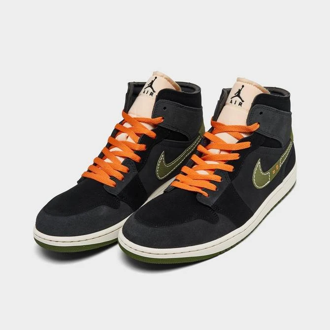 Jordan Air Jordan Retro 1 Mid SE Craft Halloween Casual Shoes 3