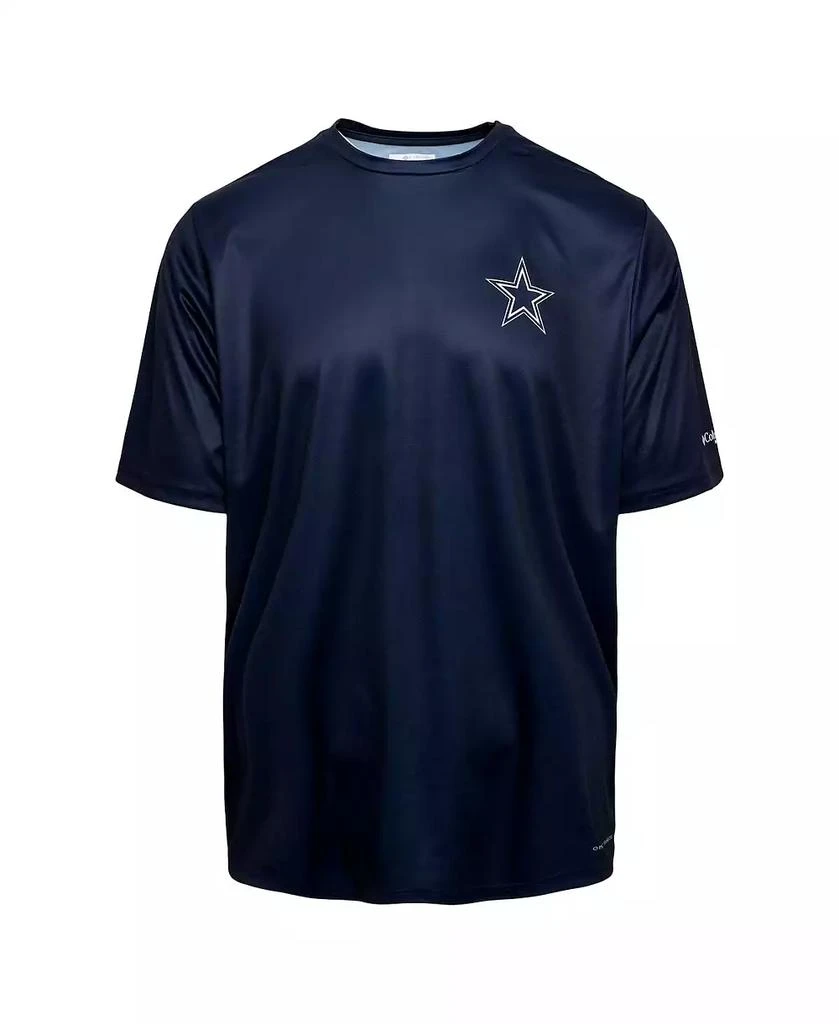 Columbia Men's Navy Dallas Cowboys Terminal Tackle Performance Fishing Omni-Shade T-Shirt 2