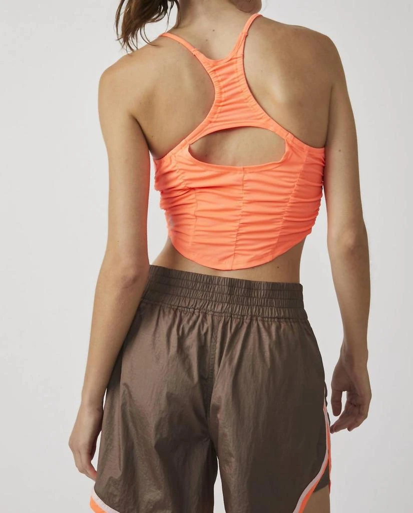 Free People Shirr Enough Cami In Neon Coral 3