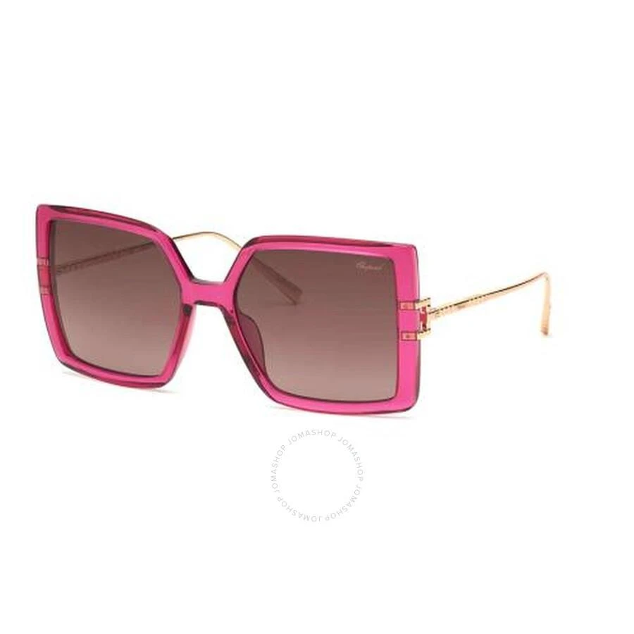 Brown Gradient Square Ladies Sunglasses SCH334M 0AFD 56 – On  display picture 1