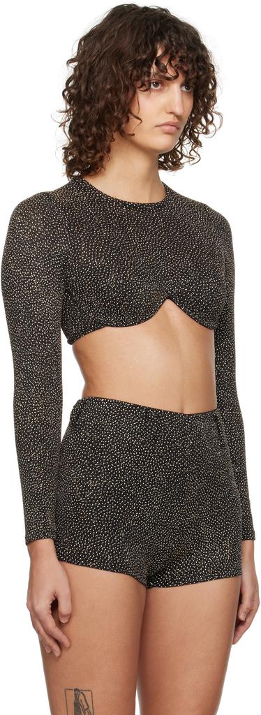 Beaufille Black & Gold Ariel Blouse