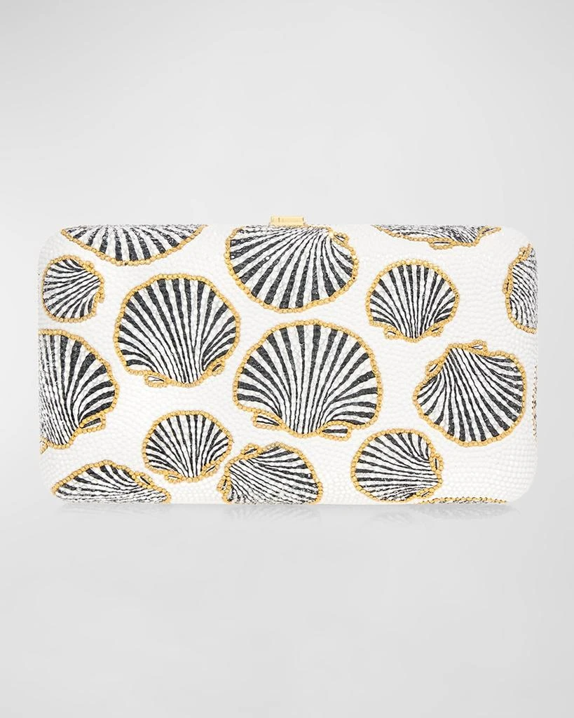 Judith Leiber Rectangle Midnight Mollusk Aurum Clutch Bag 1