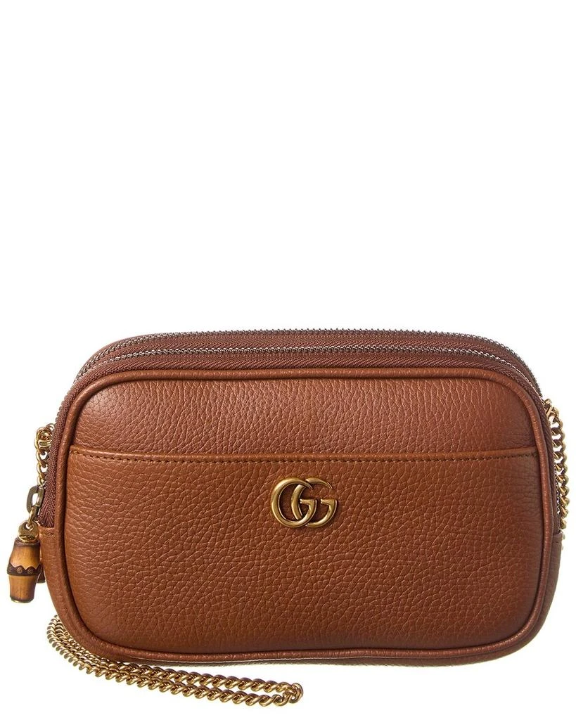 Gucci Gucci Double G Super Mini Leather Crossbody 1