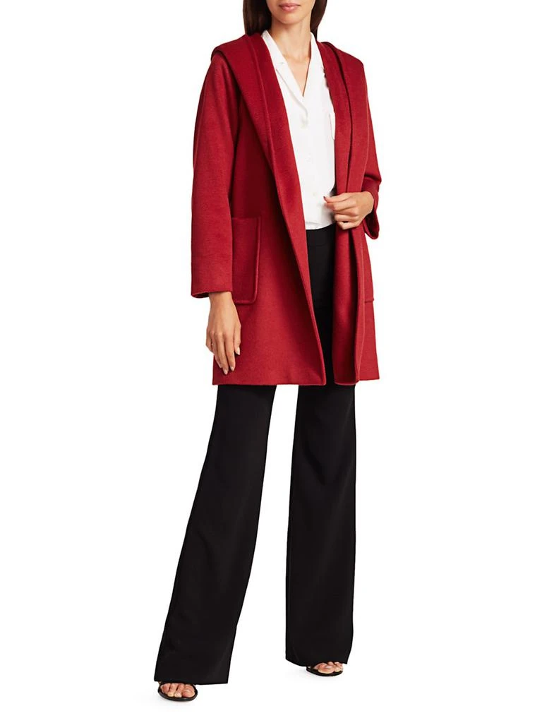 Max Mara Rialto Camel Hair Hooded Wrap Coat 2
