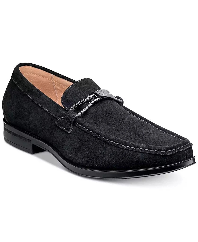 Stacy Adams Suede Loafers Mens 11.5 Neville Moc Toe Bit Loafer Gray Leather Stacy Adams Suede Loafers Mens 11.5 Neville Moc Toe... | Depop main image 3