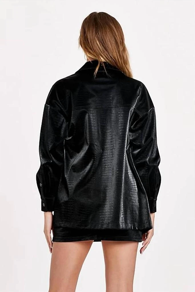 DEAR JOHN DENIM Dear John Denim - Yara Faux Leather Shirt Jacket 2