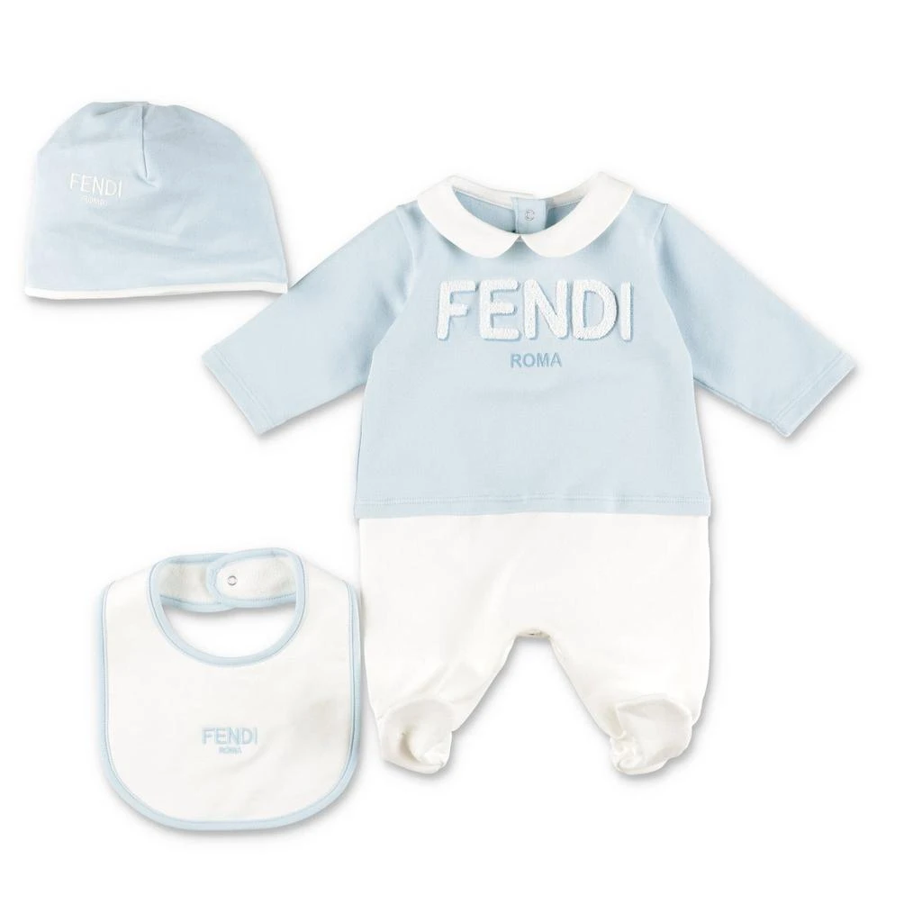 Fendi Fendi Kids Fendi Roma Terry Embroidered Baby Kit 1