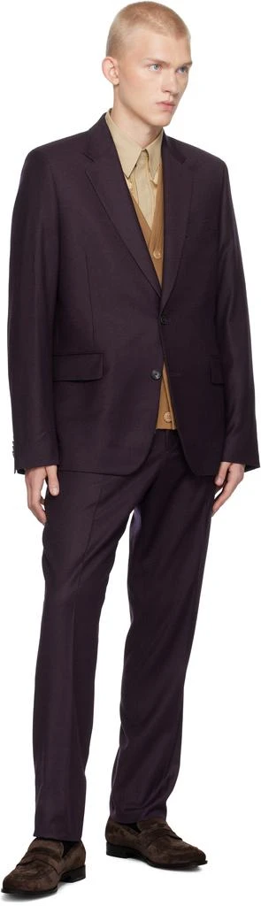 Paul Smith Purple Overdyed Wool-Cashmere Flannel Suit 5