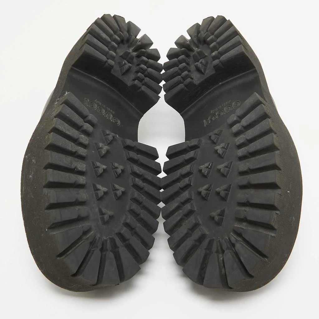 Gucci Gucci Black Perforated GG Rubber Platform Mules Size 37 6