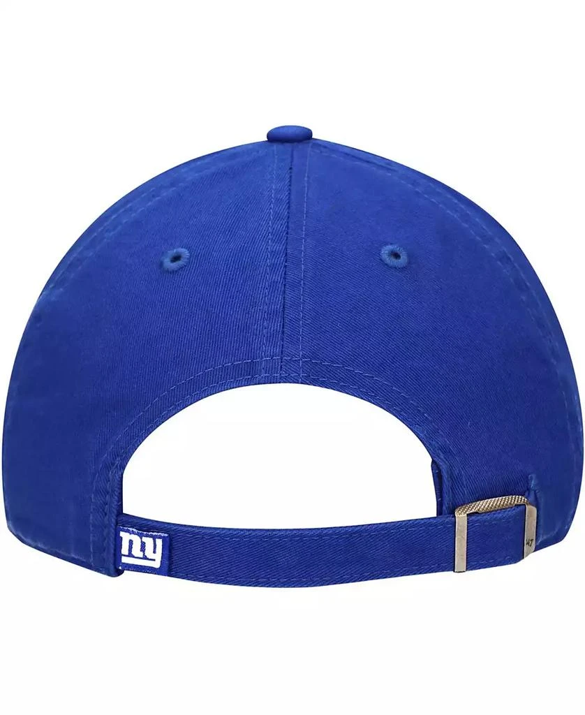 47 Brand Boys Royal New York Giants Logo Clean Up Adjustable Hat 4