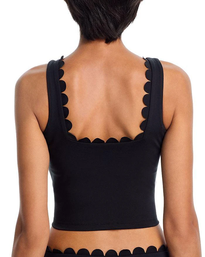 AQUA AQUA Scallop Edge Square Neck Tank Top - Exclusive 3
