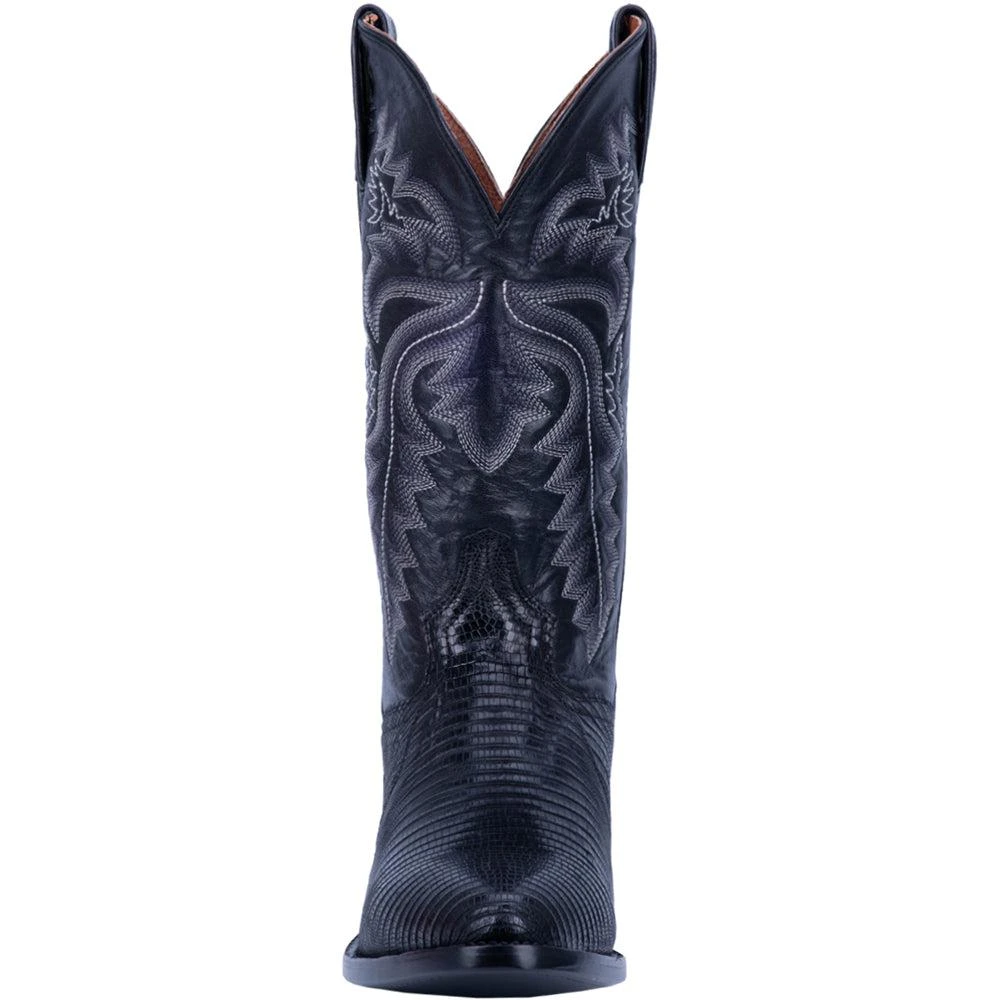Dan Post Boots Winston Lizard Embroidered Round Toe Pull On Cowboy Boots 5