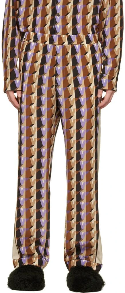 Valentino Multicolor 'V' Pyjama Pants 1