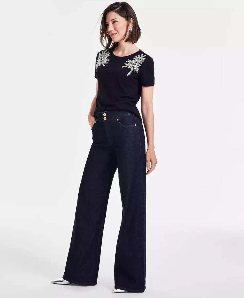 INC International Women's High-Rise Wide-Leg Jeans, Created for Macy's 3