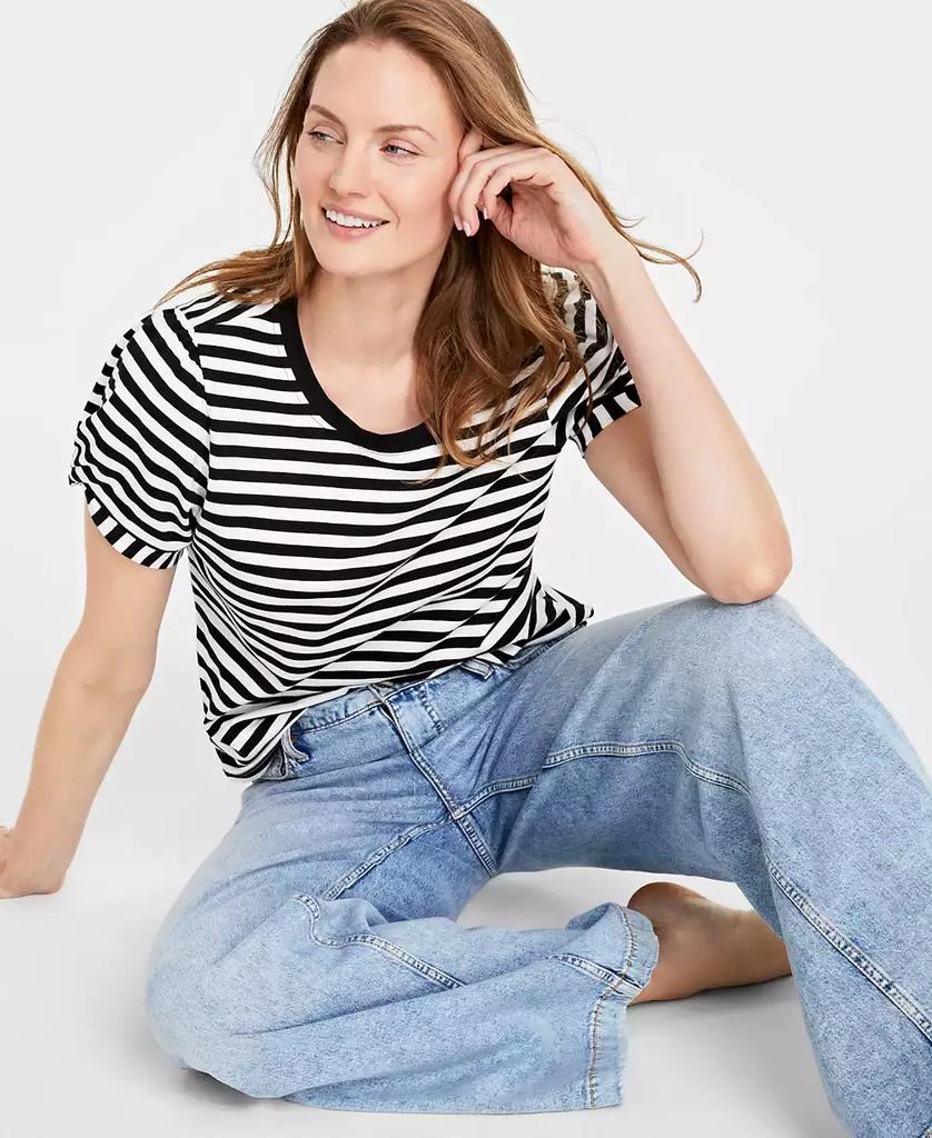 On 34th Women's Knot-Detail Puff-Sleeve Top, Created for Macy's 1